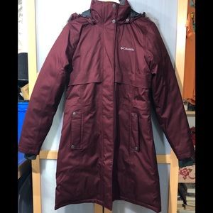 Columbia Long Down Waterproof Jacket 🧥❤️